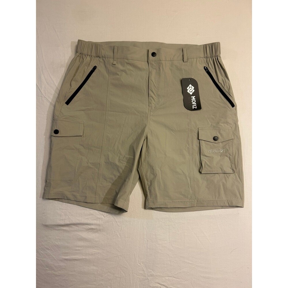 Mofiz More Fits men’s cargo shorts size XL tan outdoor NWT